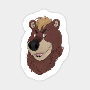 Anthro bear face Magnet