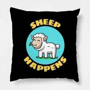 Sheep Happens | Sheep Pun Pillow