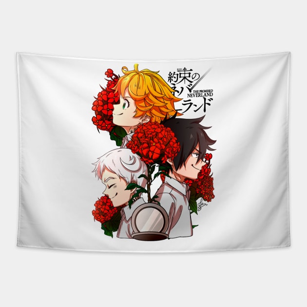 The Promised Neverland - Hope Tapestry by LucasBrenner