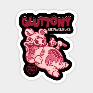 The Gluttony Pig Magnet