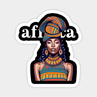 Afrocentric Woman Africa Magnet