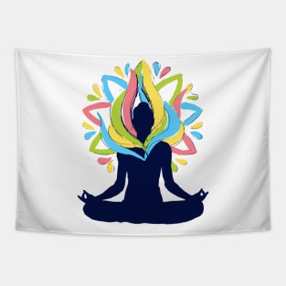 yoga namaste Tapestry