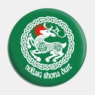 Irish Merry Christmas Pin