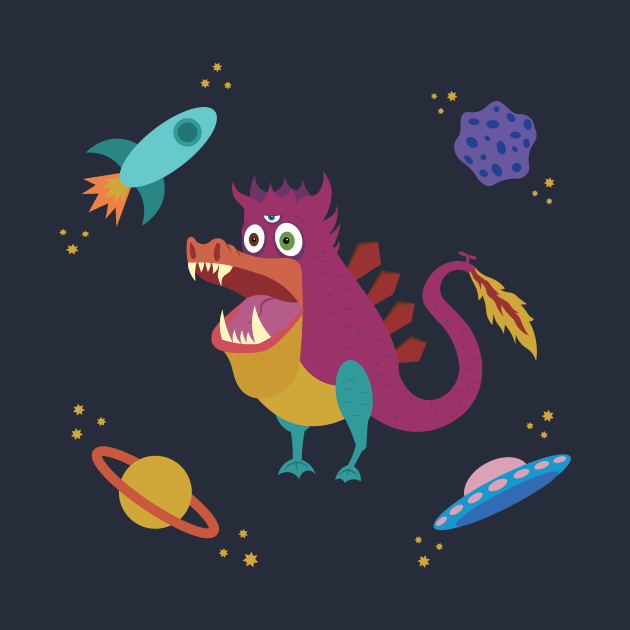 Whimsical Space Creature by AlisonDennis