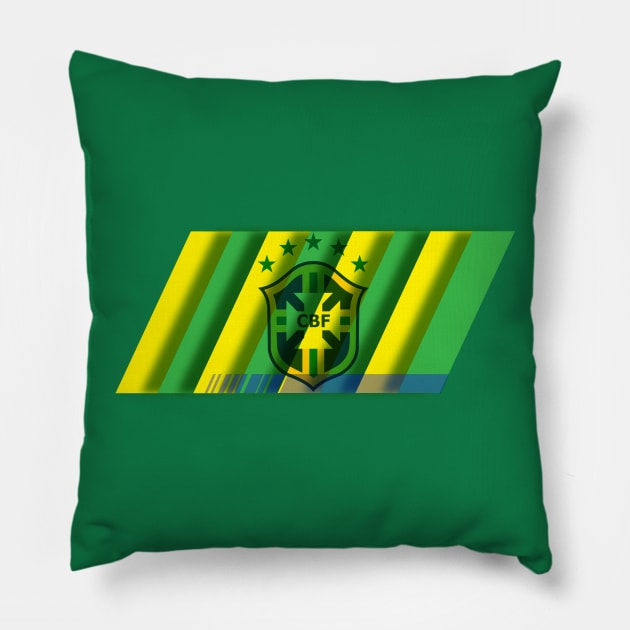 Brazil World Cup Pillow by TheRoyalLioness