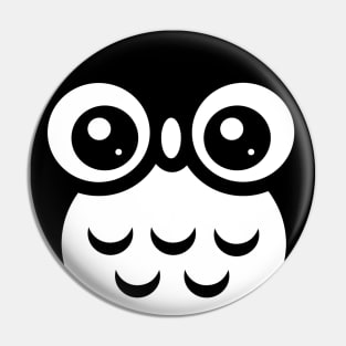 Black Cute baby Owl Pin