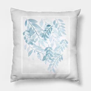 Blue Leaves Pillow