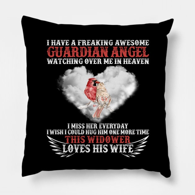 I Have A Freaking Awesome Guardian Angel Pillow by DMMGear
