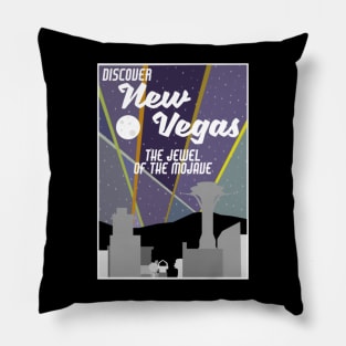 Vintage New Vegas Skyline Pillow