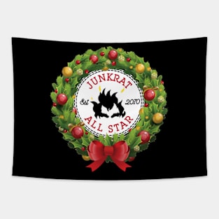 Overwatch Junkrat Wreath Tapestry