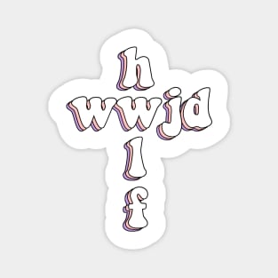 wwjd x hwlf Magnet