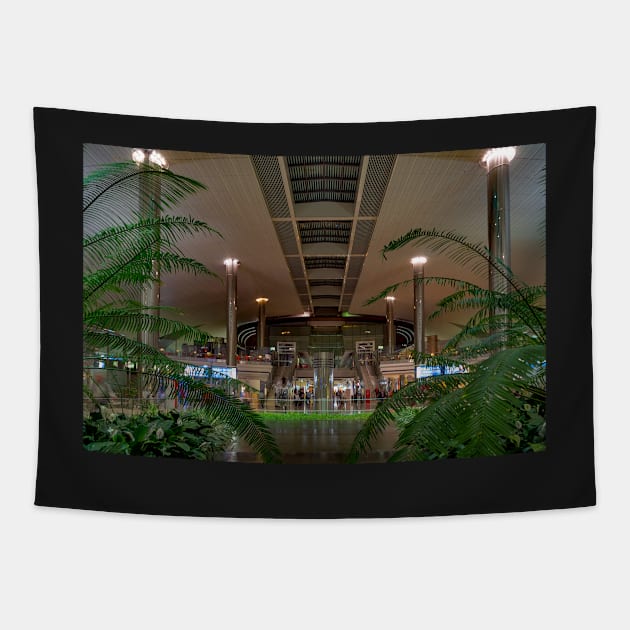 Dubai Airport Terminal 2012 Tapestry by likbatonboot