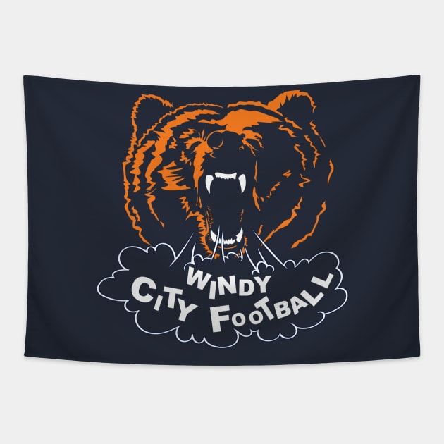 Chicago Bears Windy City Tapestry by stayfrostybro