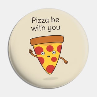 Funny Pizza T-Shirt Pin