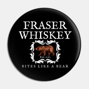 Fraser's Whiskey Bites Like a Bear Pin