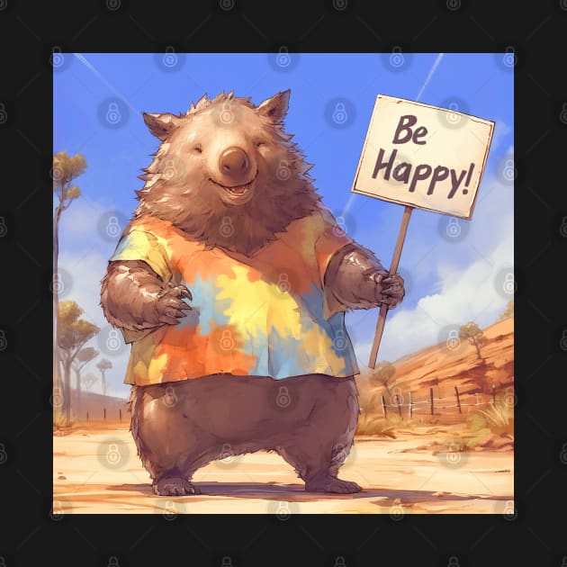 Be Happy wombat! by TheWombatsDen