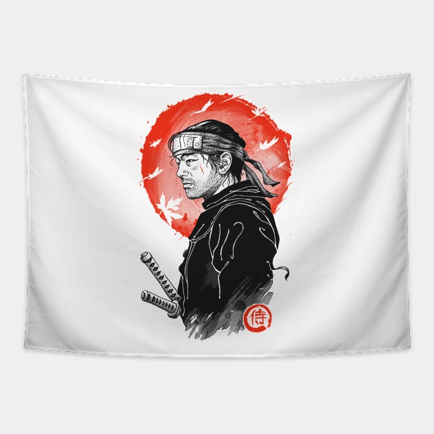 Ghost Samurai Tapestry by Vincent Trinidad Art