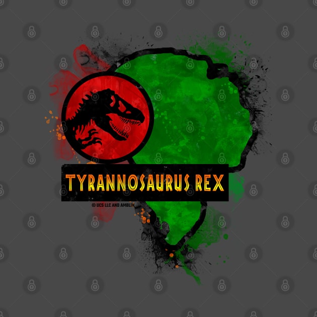 Tyrannosaurus Rex - Jurassic T rex Dino Paddock Sign by Jurassic Merch