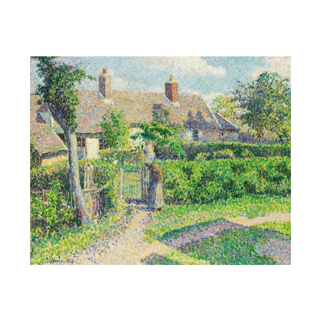 Peasants' Houses, Eragny by Camille Pissarro by Classic Art Stall