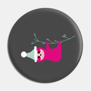 Christmas Sloth Pin