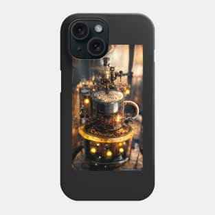 Extra large coffee lover steampunk machine Phone Case