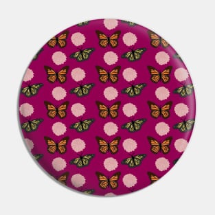 Hot Pink Butterfly Pattern by Courtney Graben Pin