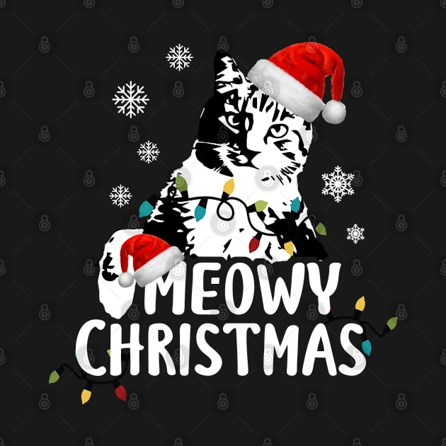 Funny Santa Claus Cat Meowy Christmas by dnlribeiro88