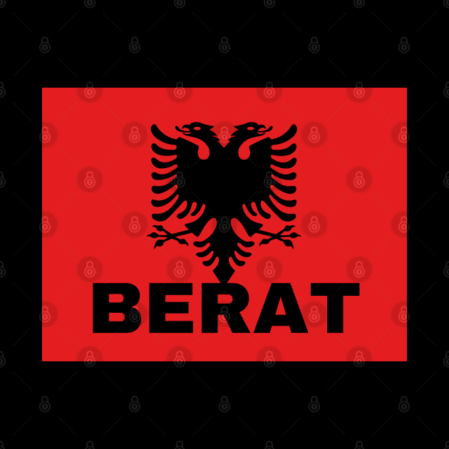 Berat City in Albanian Flag by aybe7elf