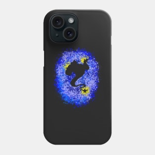 Blue Inspired Silhouette Phone Case