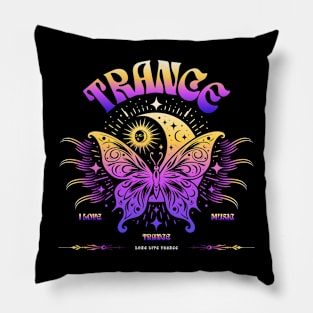 TRANCE  - Butterfly Moon Stars (gold/purple) Pillow