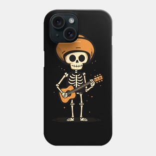 Funny Skeleton with Mexican Hat Phone Case