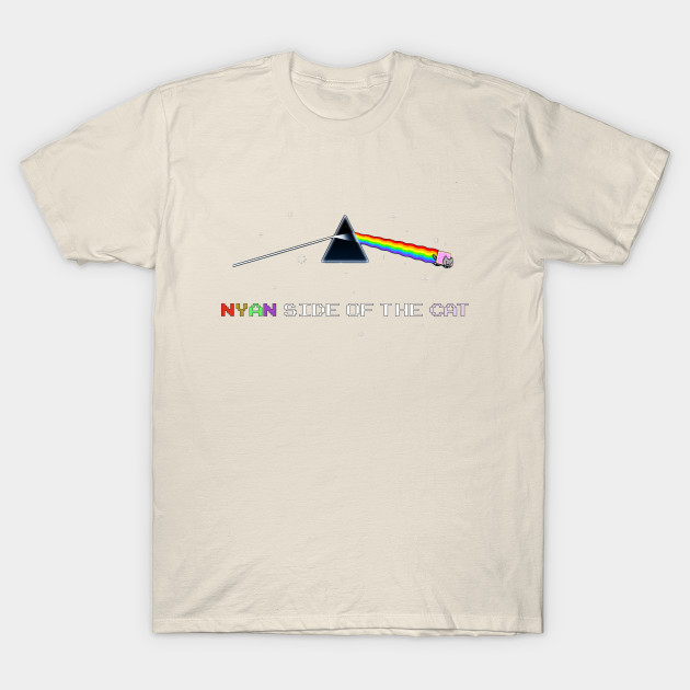 Nyan Side Of The Cat Nyan Cat Rainbow T Shirt Teepublic