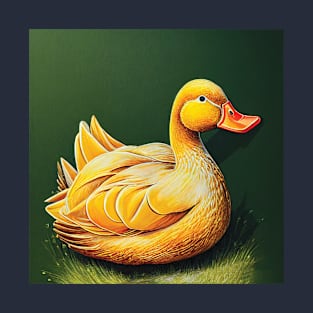 Farmyard Duck in an Illustrative Style T-Shirt