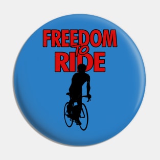 Freedom Loving Cyclist Cycling Gift Meme Pin