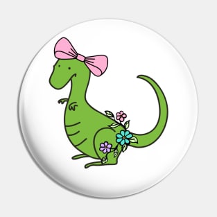 Girl Dino Pin