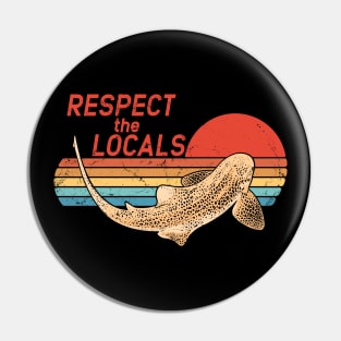 Respect the Locals Zebra Shark Pin