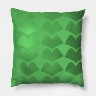 Jewel Ginkgo Single Hue Array Light Green Pillow