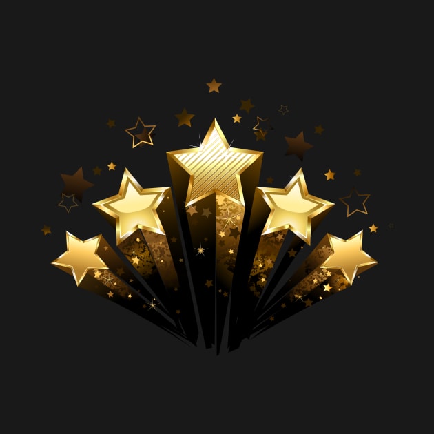 Five gold stars ( 5 stars ) by Blackmoon9