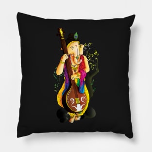 Ganesha : Veena Vadak Pillow