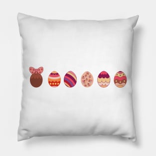 Adorable easter eggs Pillow