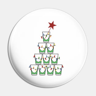 Shot Glass Christmas Pin