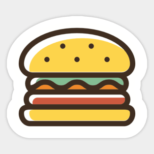 Happy Hamburger Sticker for Sale by kimvervuurt  How to make stickers,  Cute easy drawings, Cute stickers