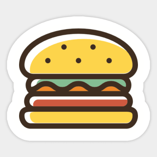 Hamburger Drawing Stickers for Sale