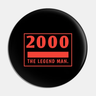 2000 birthday Pin