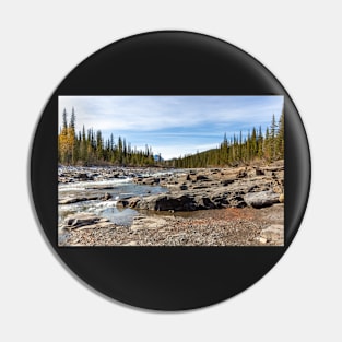 A River Bed and Trees Pin