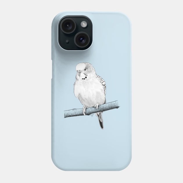 Budgie Phone Case by TeaAndMisery