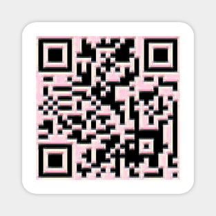 Pink Brick QR Magnet