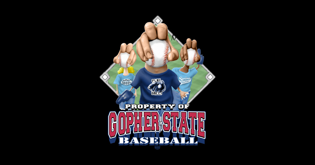 Knucklehead for Gopher State Baseball Baseball Sticker TeePublic