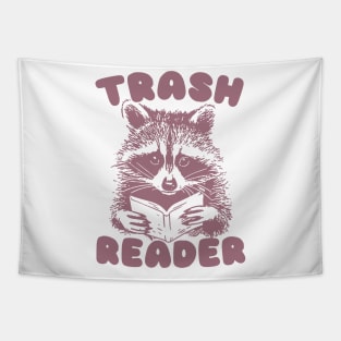 Trash Reader / Bookish Raccoon Shirt / Trash Reader Romance Goblincore Fan / Gift For Book Lover / Funny Trash Panda Tapestry