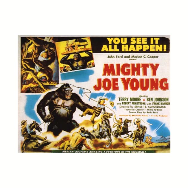 Classic Kaiju Monster Lobby Card - Mighty Joe Young by Starbase79